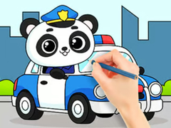 Spēle Coloring Book: Police Panda