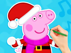 Spēle Coloring Book: Peppa Pig Snowman