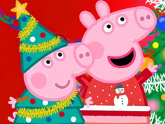 Spēle Jigsaw Puzzle: Peppa Pig Christmas Preparation