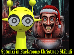 Spēle Sprunki in Backrooms Christmas Skibidi 