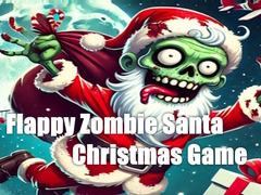 Spēle Flappy Zombie Santa Christmas Game