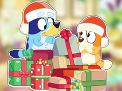 Spēle Jigsaw Puzzle: Bluey Christmas Unboxing