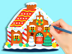 Spēle Coloring Book: Gingerbread Hut