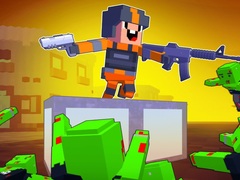 Spēle Cubic Frontier: Zombie Robby