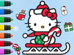 Spēle Coloring Book: Hello Kitty Christmas