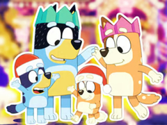 Spēle Jigsaw Puzzle: Bluey Family Xmas Eve