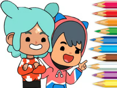 Spēle Coloring Book: Toca Boca Friends