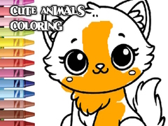 Spēle Cute Animals Coloring