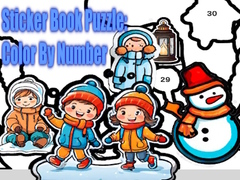 Spēle Sticker Book Puzzle: Color By Number