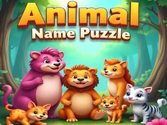 Spēle Animal Name Puzzle