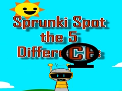 Spēle Sprunki Spot the 5 Differences