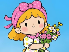 Spēle Jigsaw Puzzle: Little Flower Girl