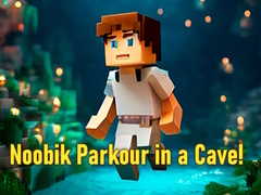 Spēle Noobik Parkour in a Cave!