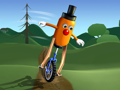 Spēle Unicycle Balance 3D