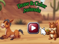 Spēle Draw & Color Animals