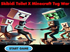 Spēle Skibidi Toilet X Minecraft Tug War