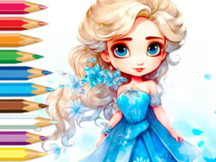 Spēle Coloring Book: Frozen Princess