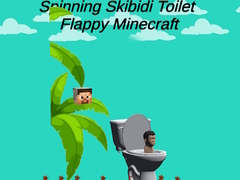 Spēle Spinning Skibidi Toilet Flappy Minecraft