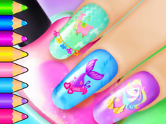 Spēle Coloring Book: Nail Art Salon