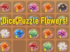 Spēle Dice Puzzle Flowers!