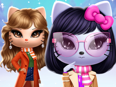 Spēle Kitty Squad Winter Dress Up