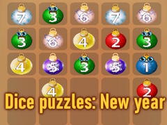 Spēle Dice puzzles: New year