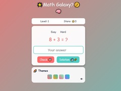 Spēle Math Galaxy