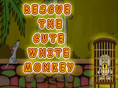 Spēle Rescue the Cute White Monkey