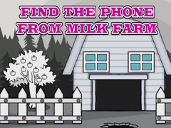 Spēle Find The Phone From Milk Farm