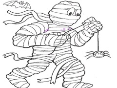 Spēle Mummy Coloring Book