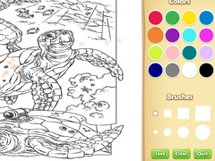 Spēle Sea Animal Coloring Book