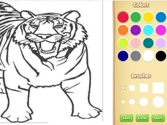 Spēle Tiger Coloring Book