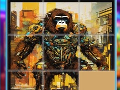 Spēle Gorilla Sliding Puzzles