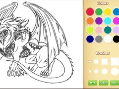 Spēle Dragon Chimera Coloring Book