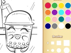 Spēle Boba Tea Coloring Book for Kids