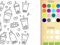 Spēle Cute Boba Coloring Book for Kids
