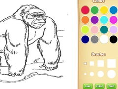 Spēle Zoo Animals Coloring Book for Kids