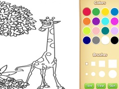 Spēle Jungle Animals Coloring Book for Kids