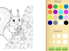Spēle Christmas Animal Coloring Book for Kids
