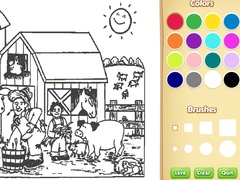 Spēle Farm Coloring Book For Kids