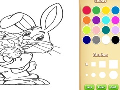 Spēle Easter Bunny Coloring Book for Kids