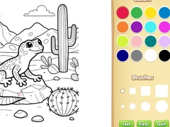 Spēle Desert Animals Coloring Book for Kids