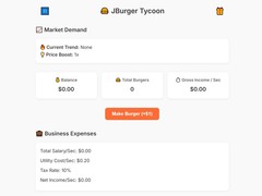 Spēle Jburger Tycoon