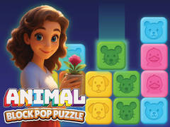 Spēle Animal Block Pop Puzzle