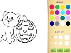 Spēle Halloween Coloring Book