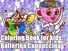 Spēle Coloring Book for kids: Ballerina Cappuccina 