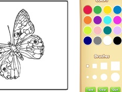 Spēle Butterflies Coloring Book for Kids