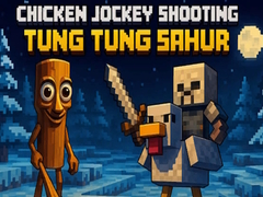 Spēle Chicken Jockey Shooting Tung Tung Sahur
