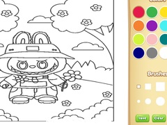 Spēle Labubu Coloring Book For Kids