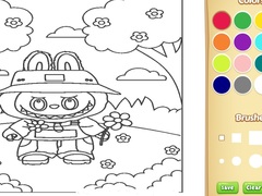 Spēle Cute Labubu Coloring Book for Kids